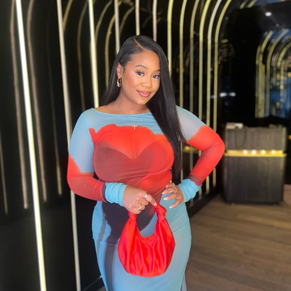 Rat&Boa Santino Multicolor Sheer Dress - Picture 2 of 4